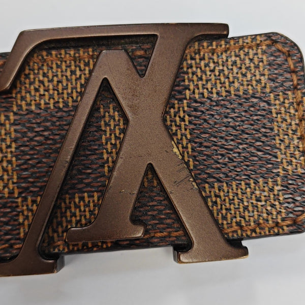 Coated Canvas Belt Brown