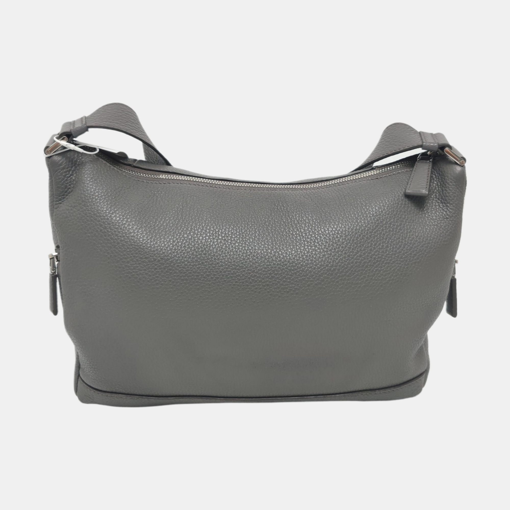 Calfskin Shoulder Bag Gray