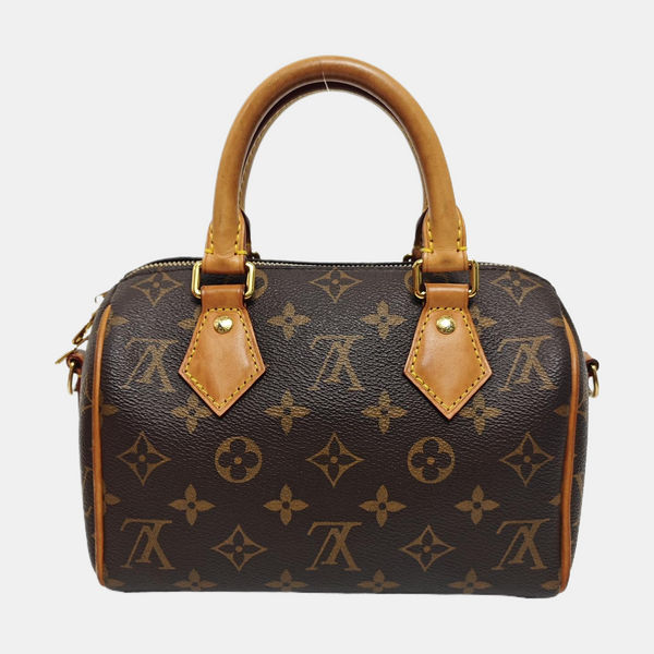 SPEEDY 20 Monogram Coated Canvas Brown