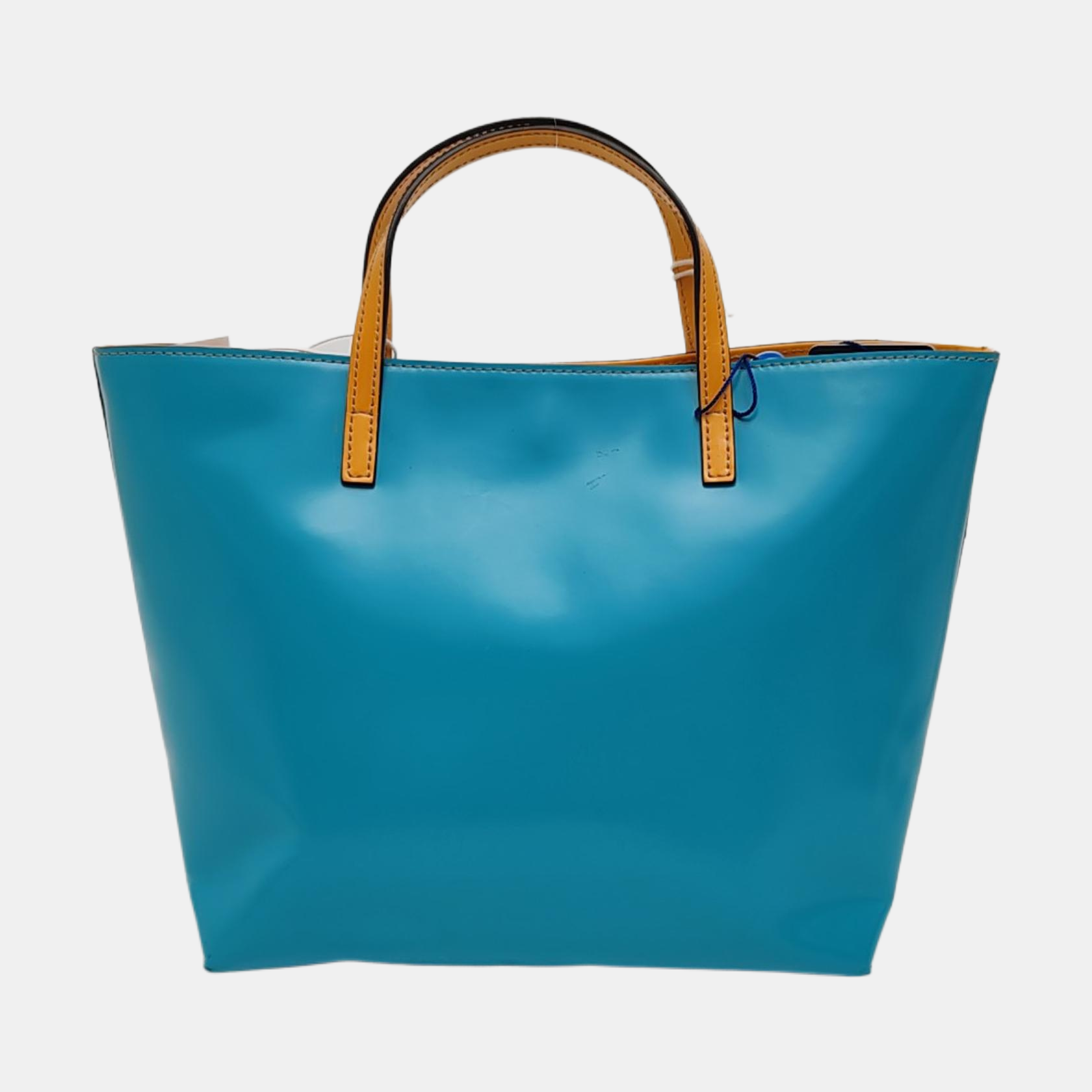 Calfskin Top Handle Bag Blue