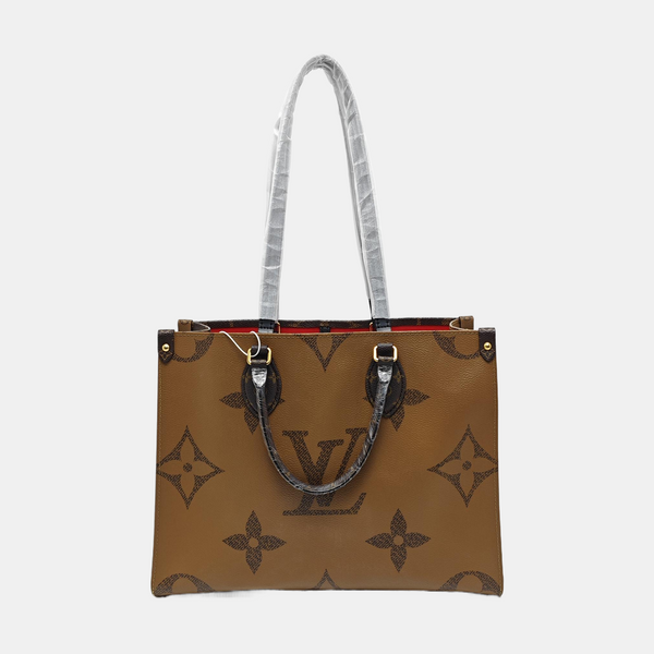ONTHEGO MM Monogram Coated Canvas Brown