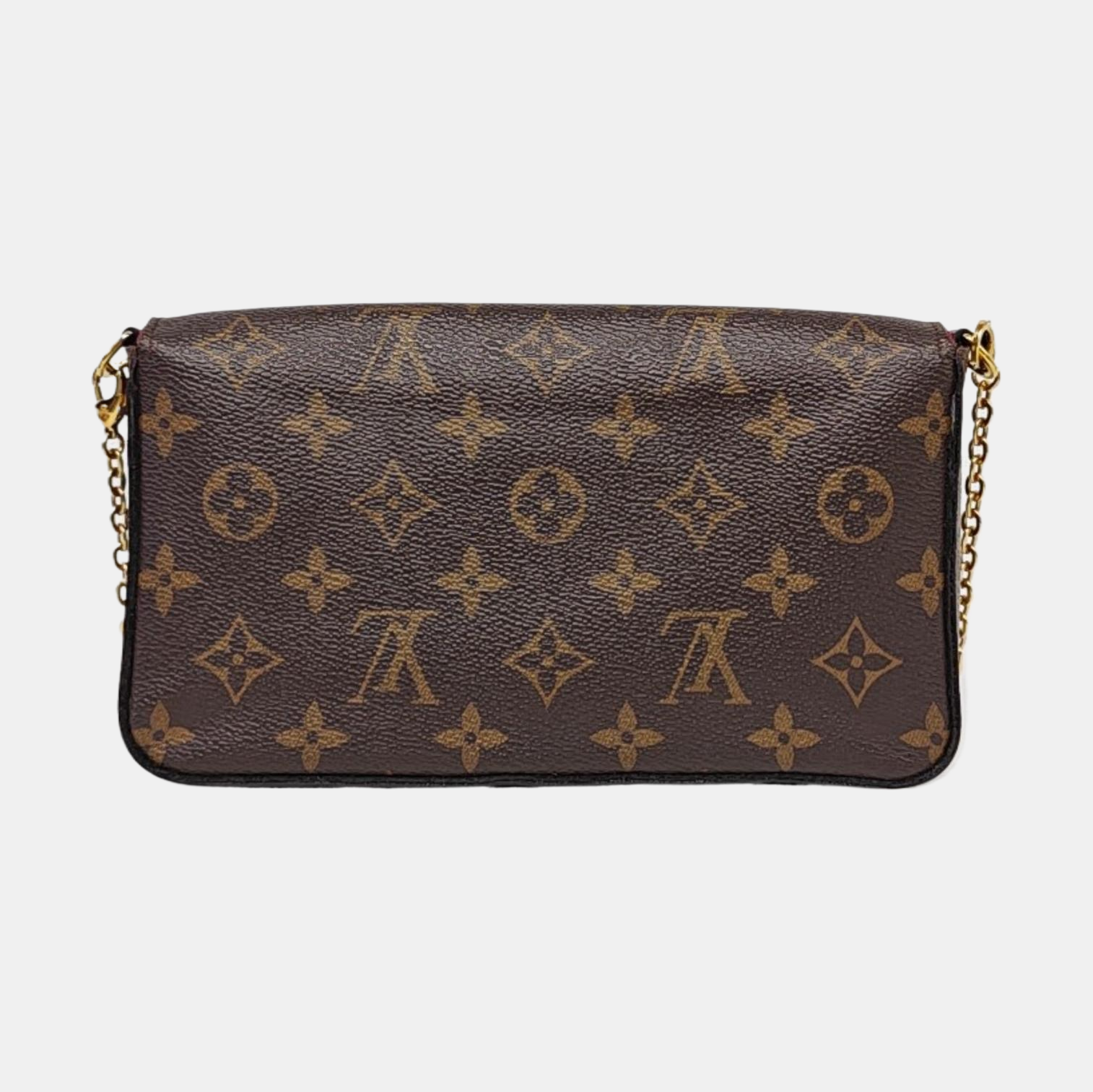 Authenticated pre-owned  FÉLICIE Monogram Coated Canvas Brown - Crossbody Bag at Looply