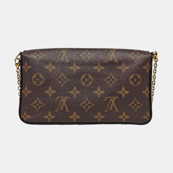 Authenticated pre-owned  FÉLICIE Monogram Coated Canvas Brown - Crossbody Bag at Looply