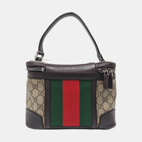 Monogram Coated Canvas Top Handle Bag Beige