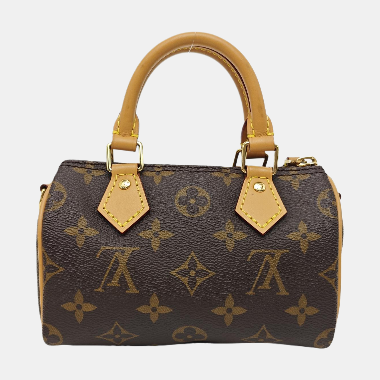 SPEEDY Nano Monogram Coated Canvas Brown