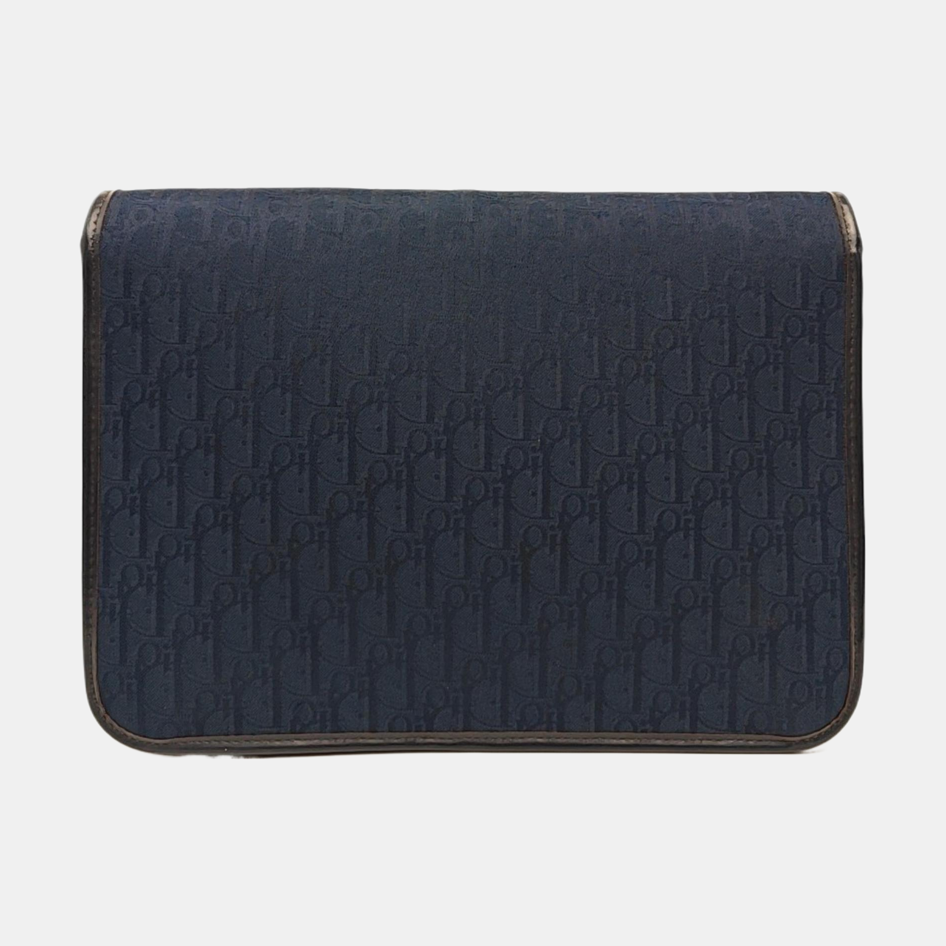 Oblique Canvas Shoulder Bag Blue
