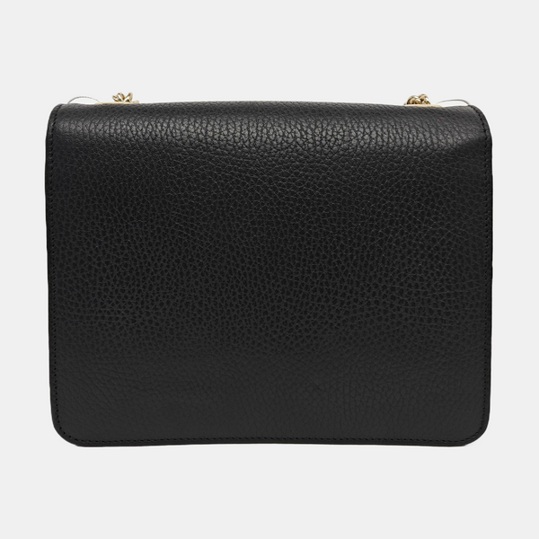 Interlocking G Small Calfskin Black