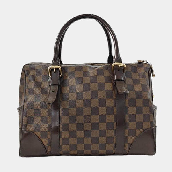 BERKELEY Damier Ebene Coated Canvas Brown