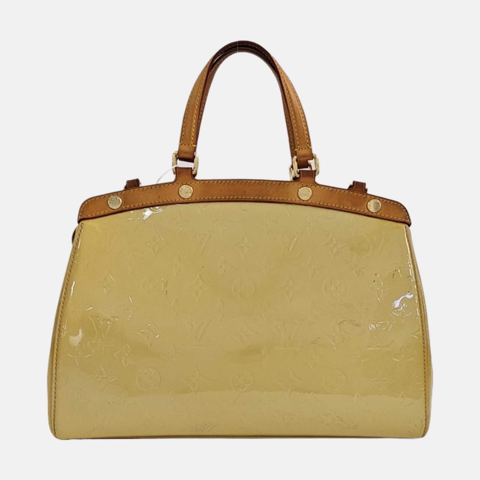 BREA MM Monogram Patent Leather Yellow