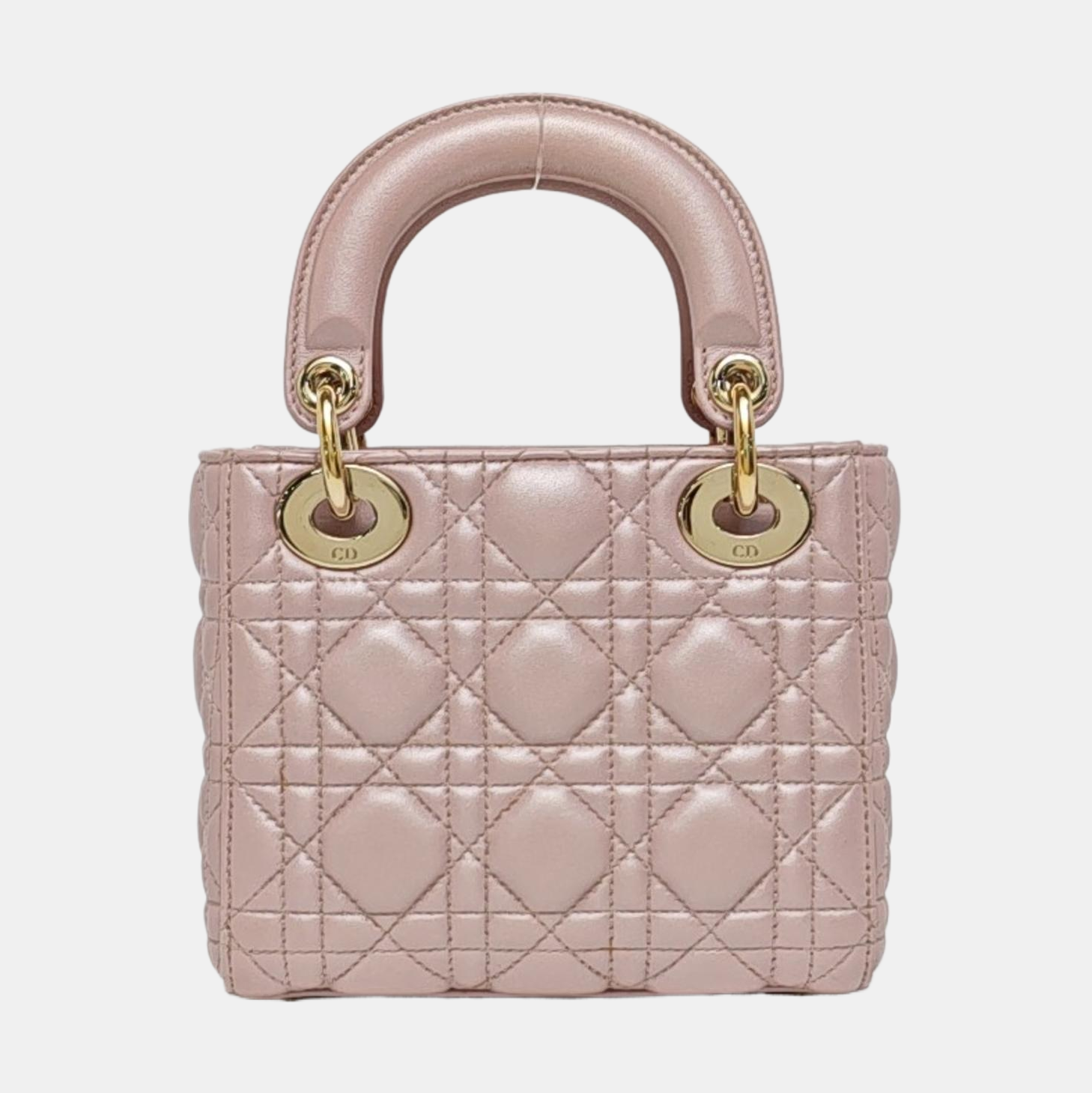 Lady Dior Mini Cannage Lambskin Pink