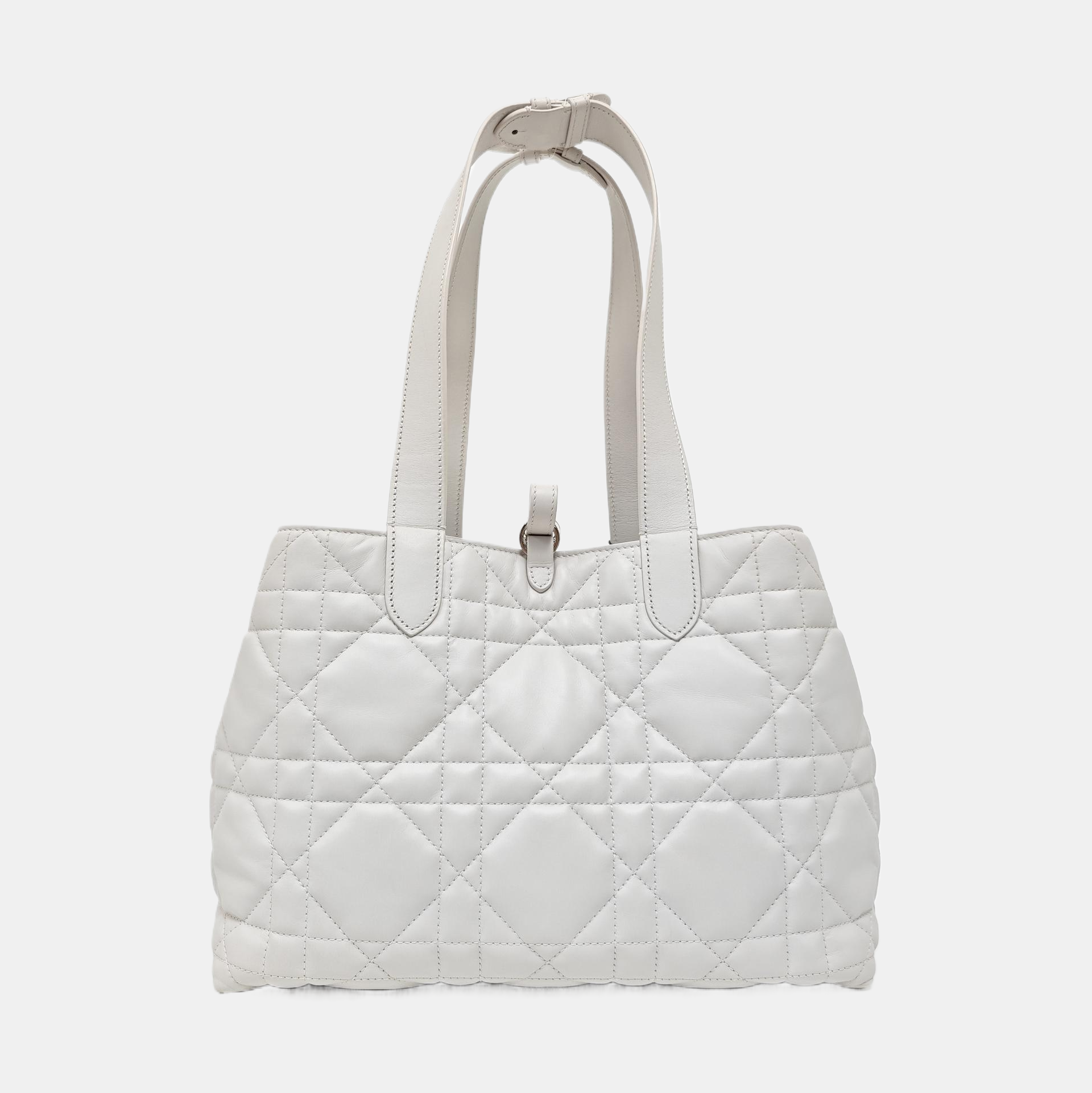 Toujours Medium Cannage Calfskin White