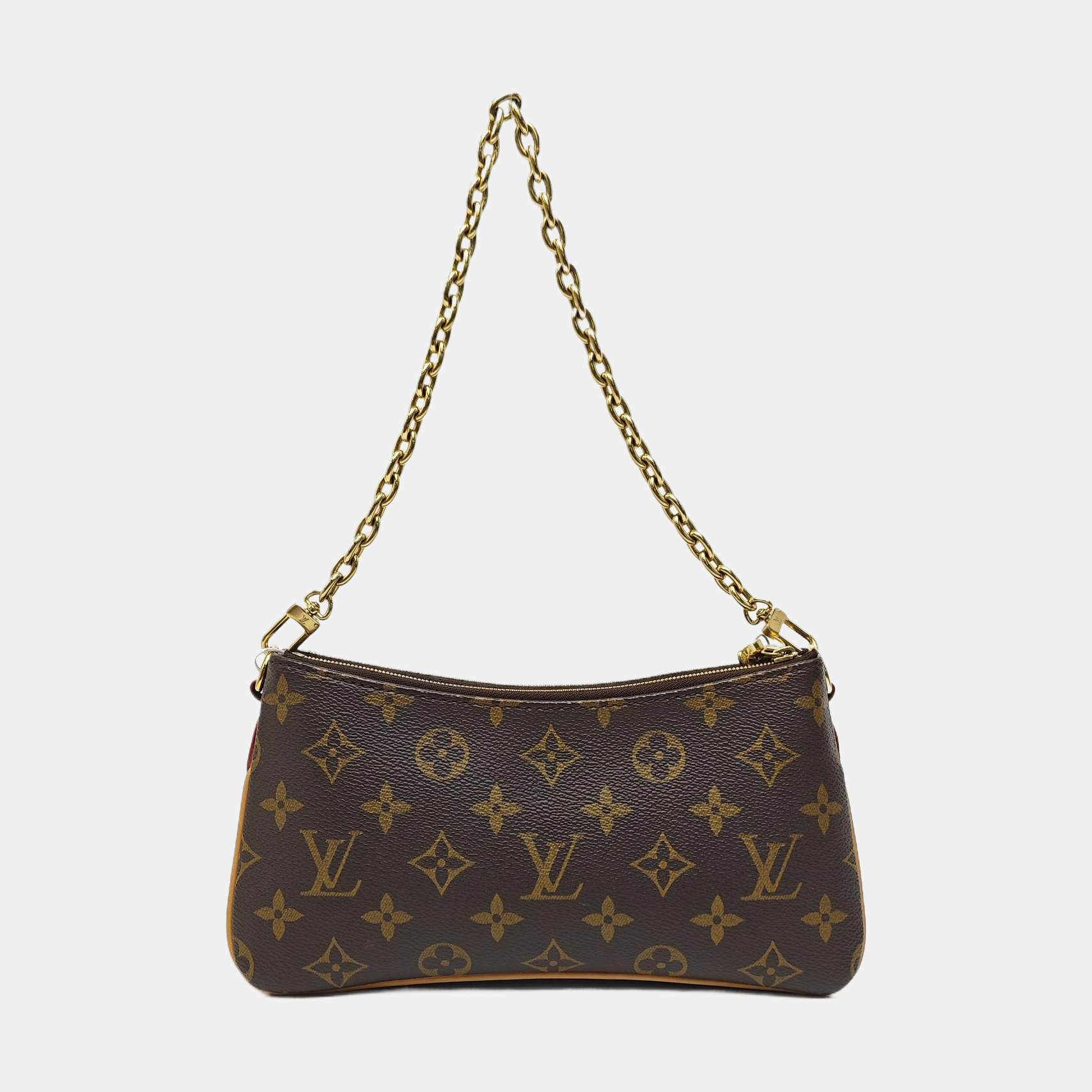 LIV POCHETTE Monogram Coated Canvas Brown