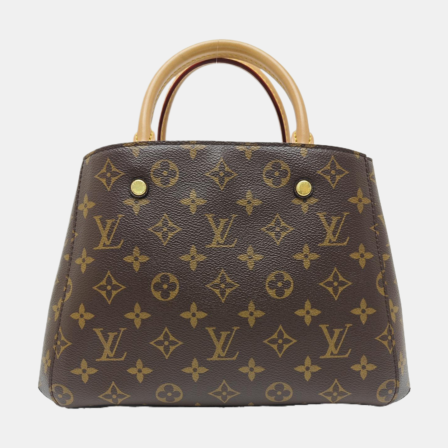 MONTAIGNE Monogram Coated Canvas Brown