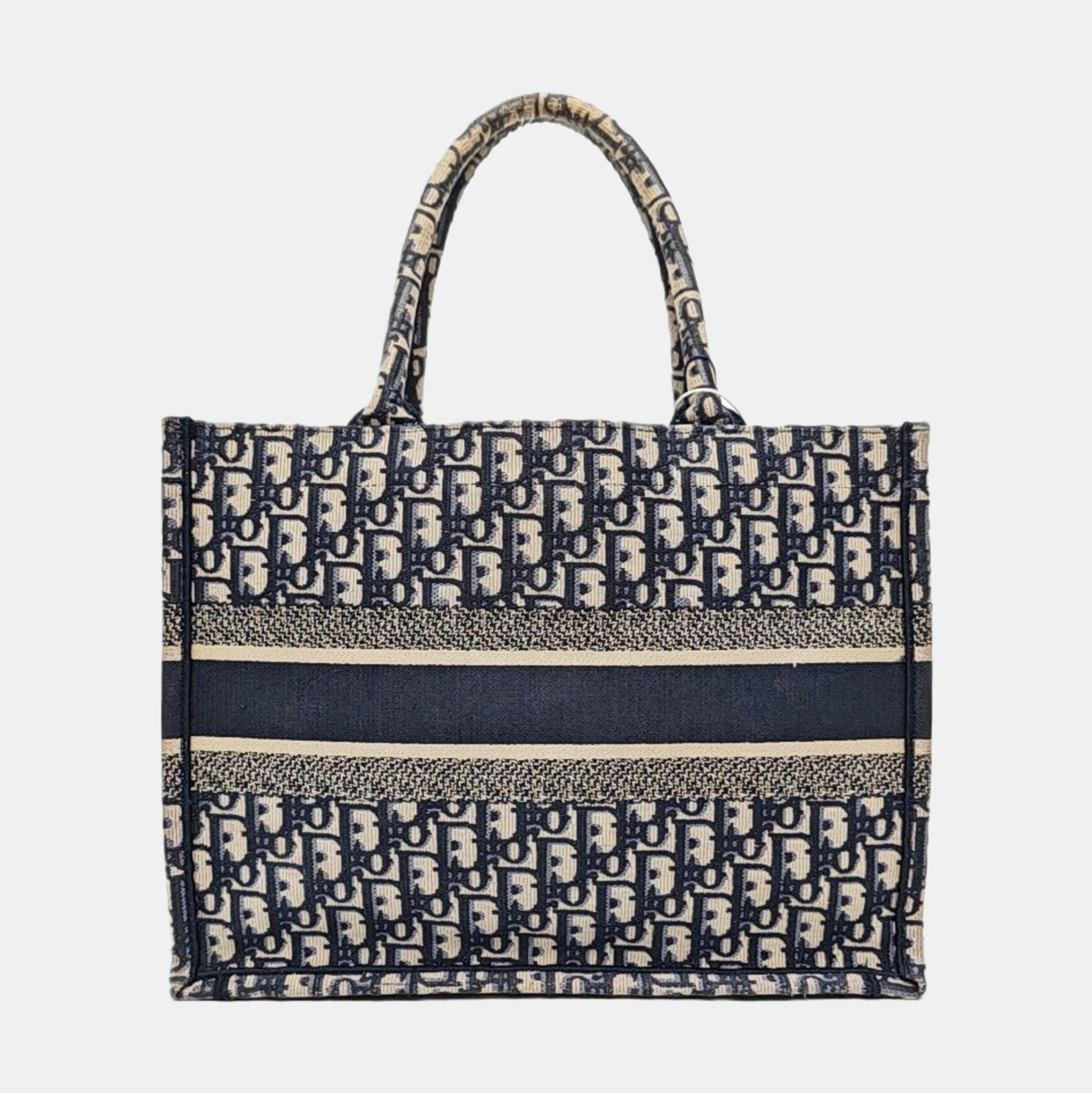 Book Tote Medium Oblique Canvas Blue