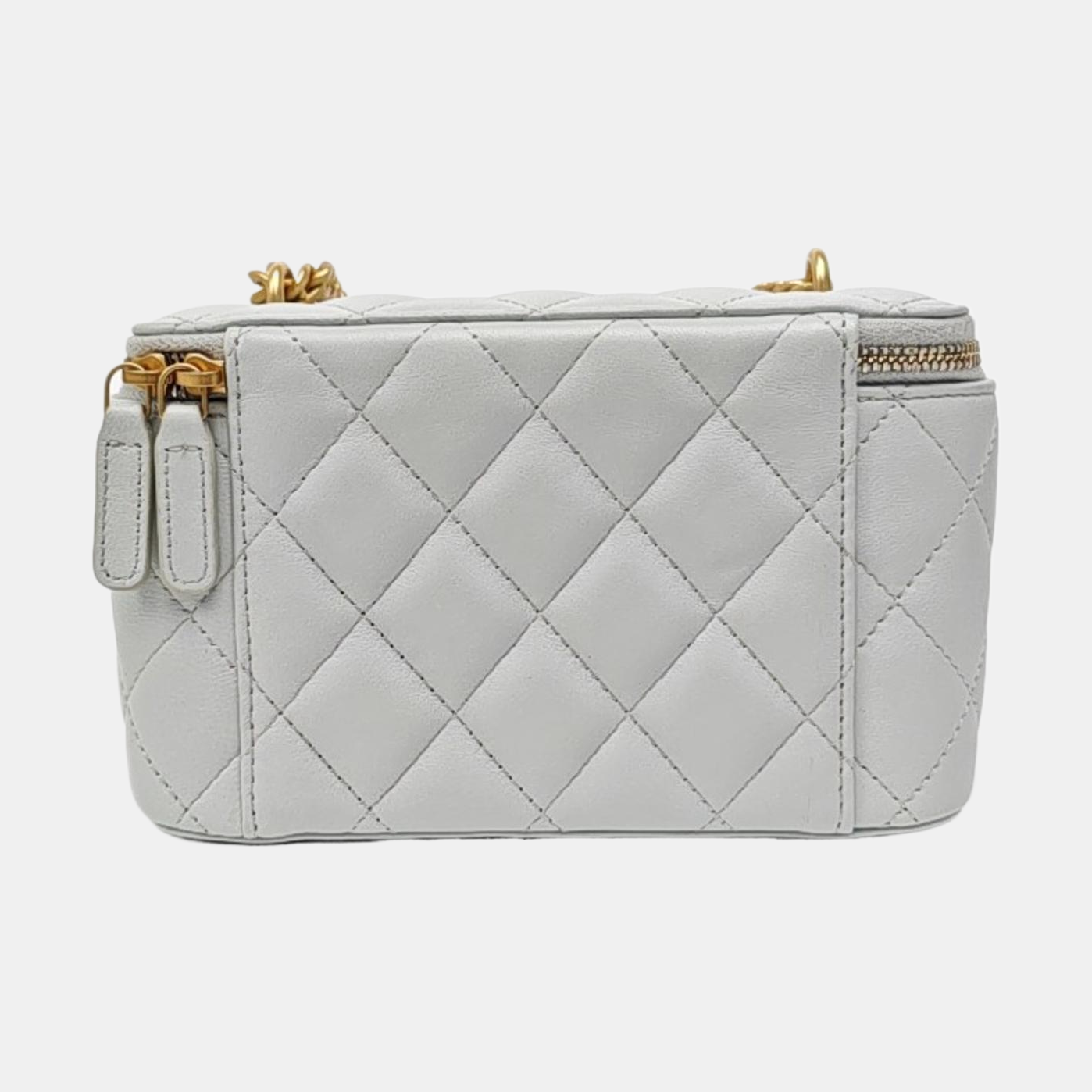 Quilted Lambskin Shoulder Bag Blue
