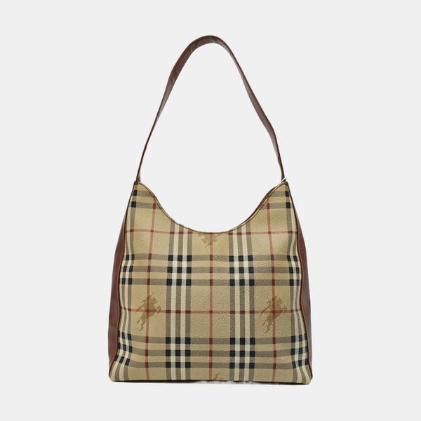 Coated Canvas Tote Bag Beige
