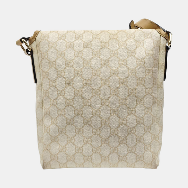Monogram Coated Canvas Shoulder Bag Beige