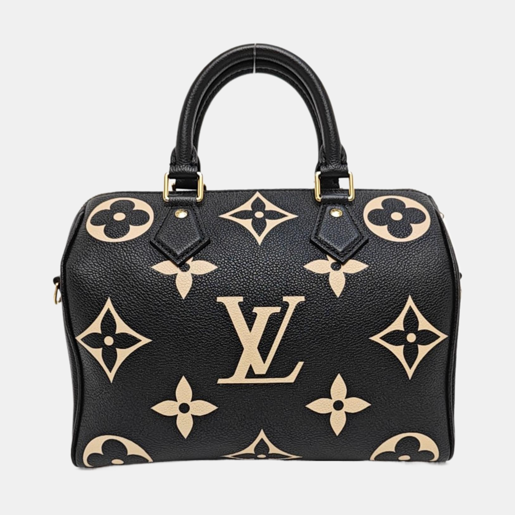 SPEEDY 25 Monogram Calfskin Black