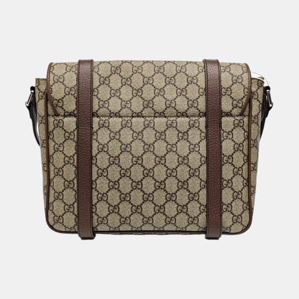 Monogram Coated Canvas Crossbody Bag Brown