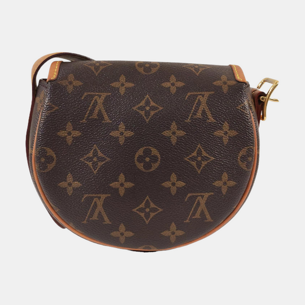 TAMBOURINE Monogram Coated Canvas Brown