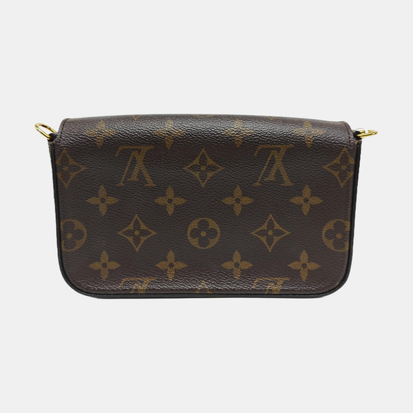 FÉLICIE Monogram Coated Canvas Brown