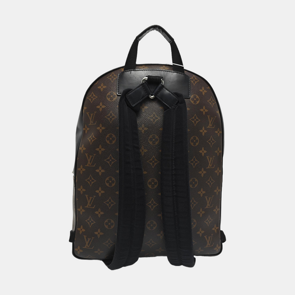JOSH Monogram Coated Canvas Brown