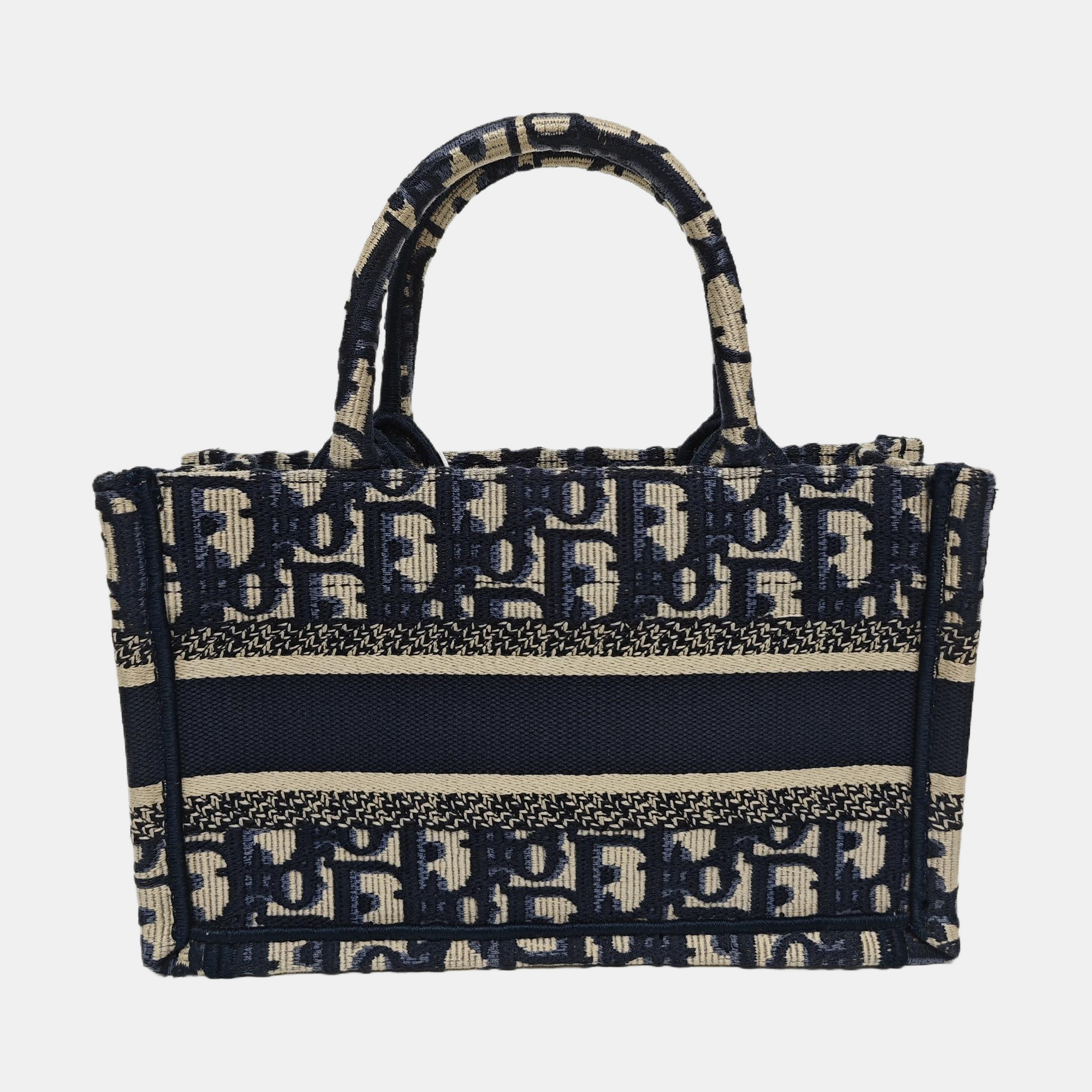 Book Tote Mini Oblique Canvas Blue