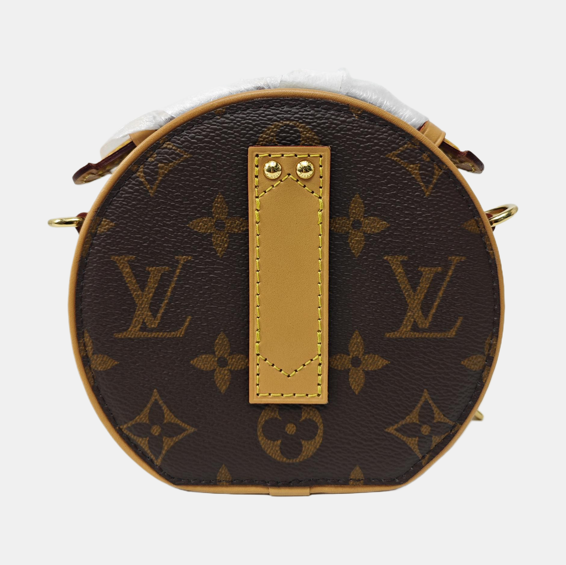 BOITE CHAPEAU Mini Monogram Coated Canvas Brown