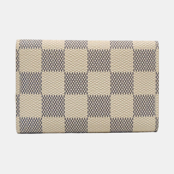Damier Azur Coated Canvas Key Pouch White