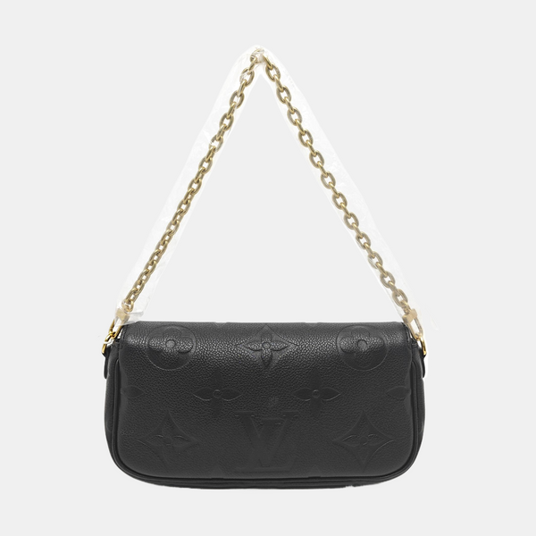 IVY Monogram Calfskin Black