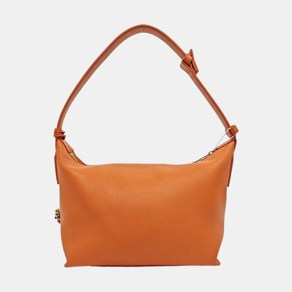 Leather Shoulder Bag Orange