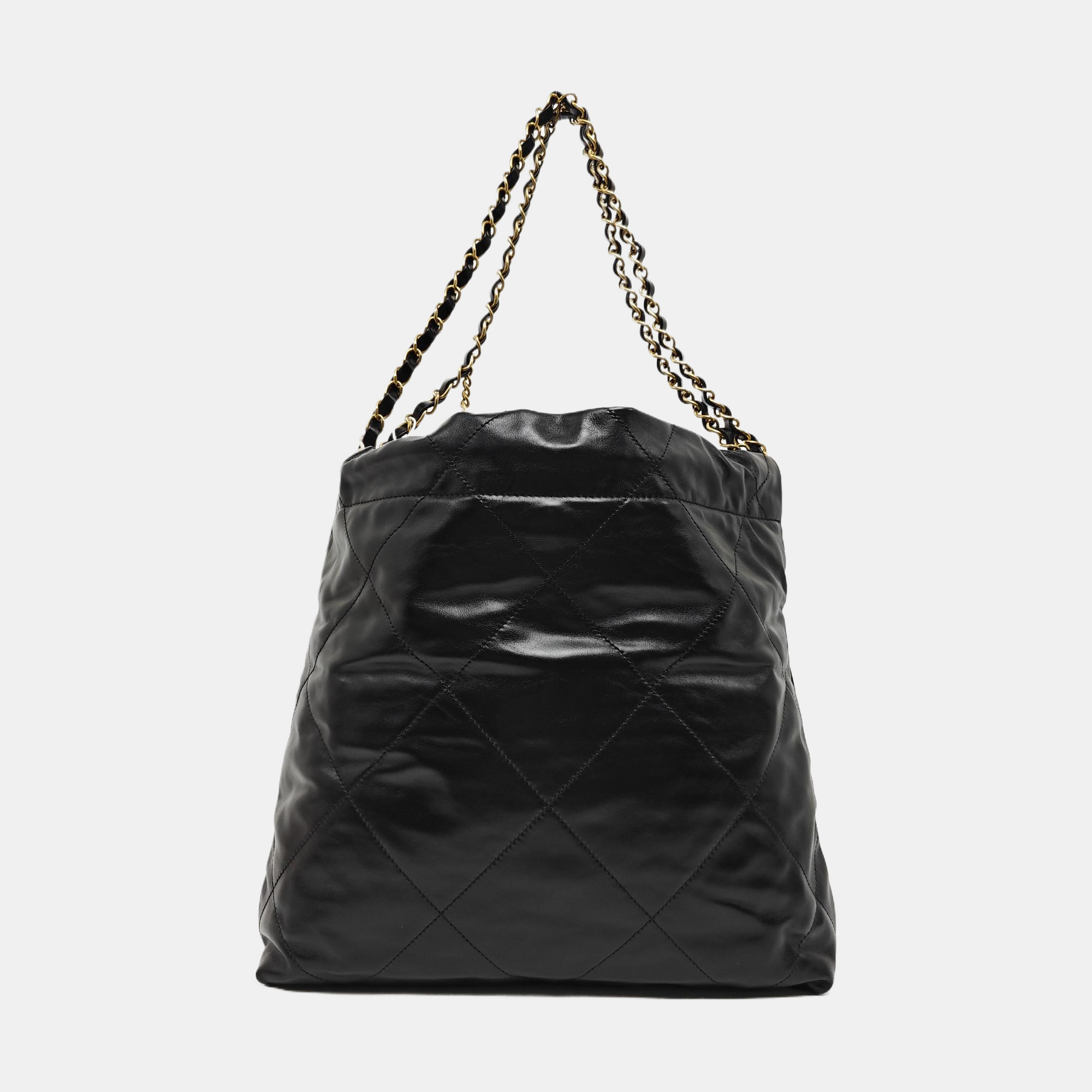 CHANEL 22 Small Quilted Calfskin Black