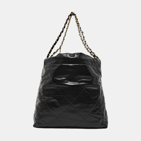 CHANEL 22 Small Quilted Calfskin Black