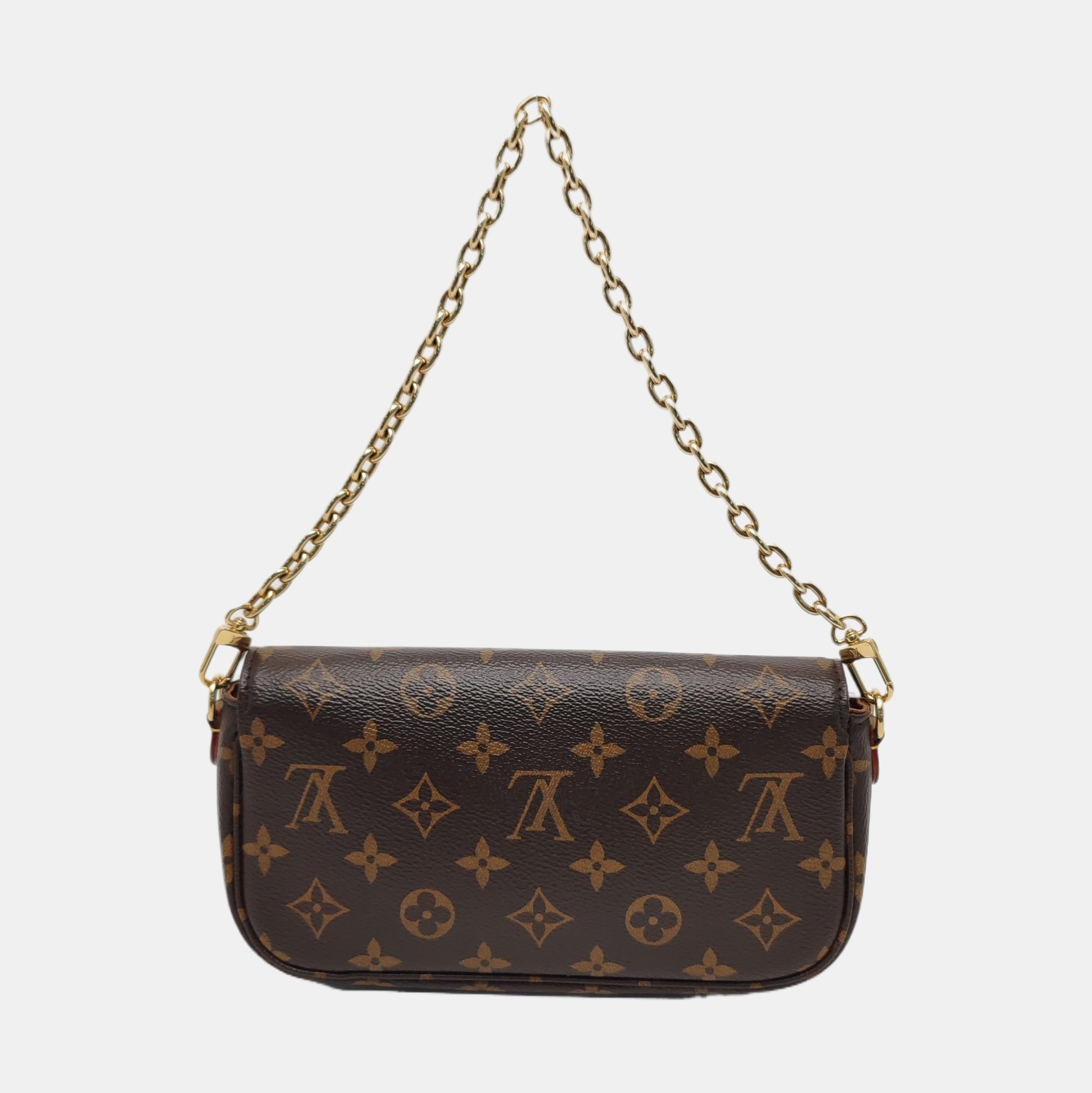 IVY Monogram Coated Canvas Brown