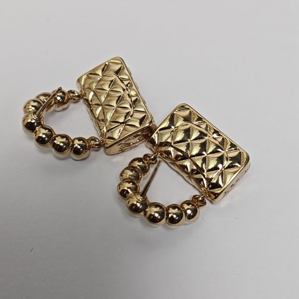 Metal Gold Stud Earrings