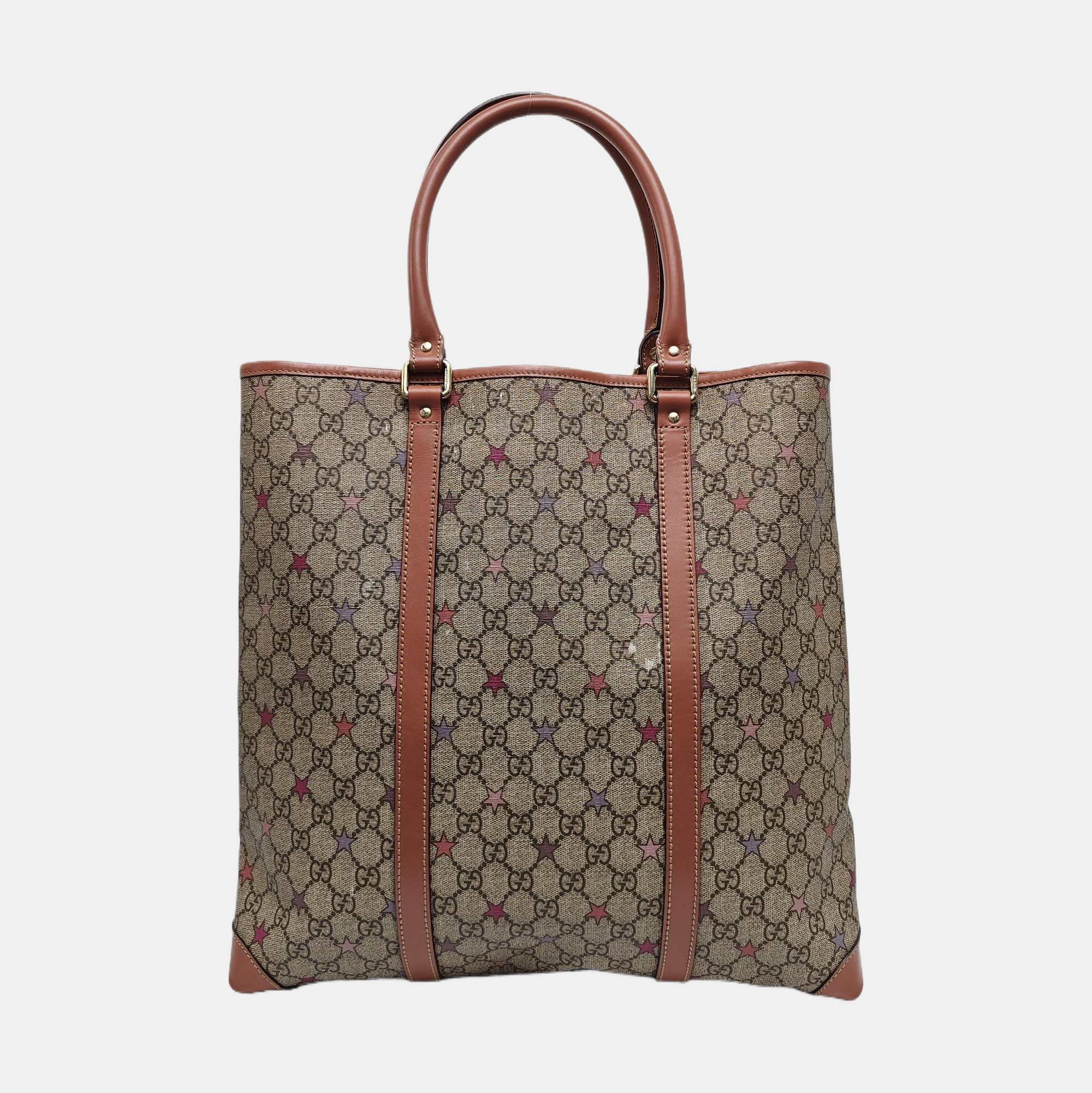 Monogram Coated Canvas Tote Bag Black