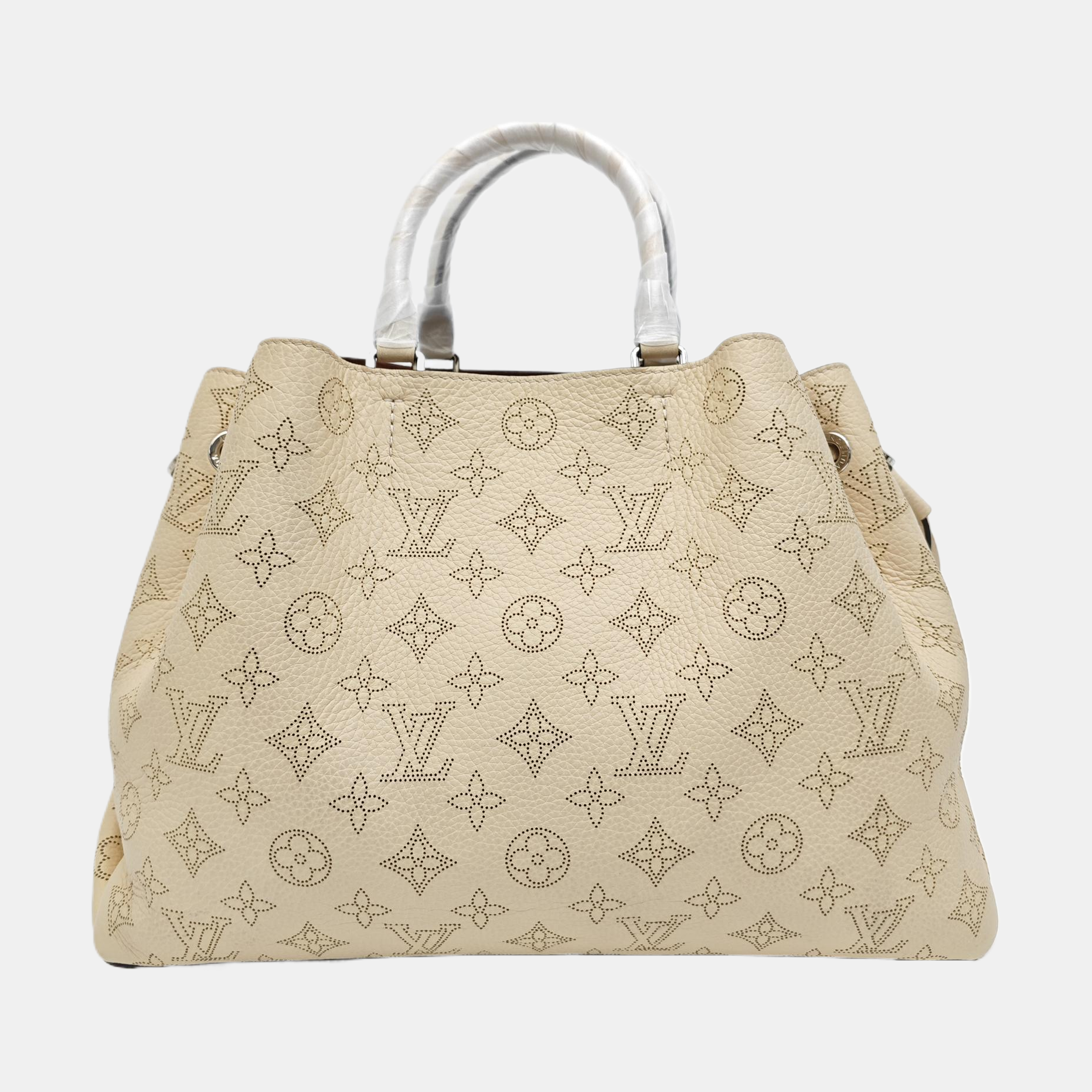 BELLA TOTE Monogram Calfskin Beige