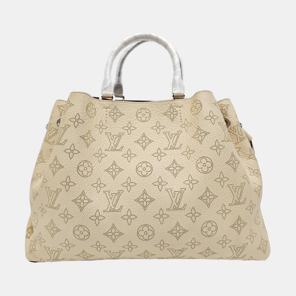 BELLA TOTE Monogram Calfskin Beige