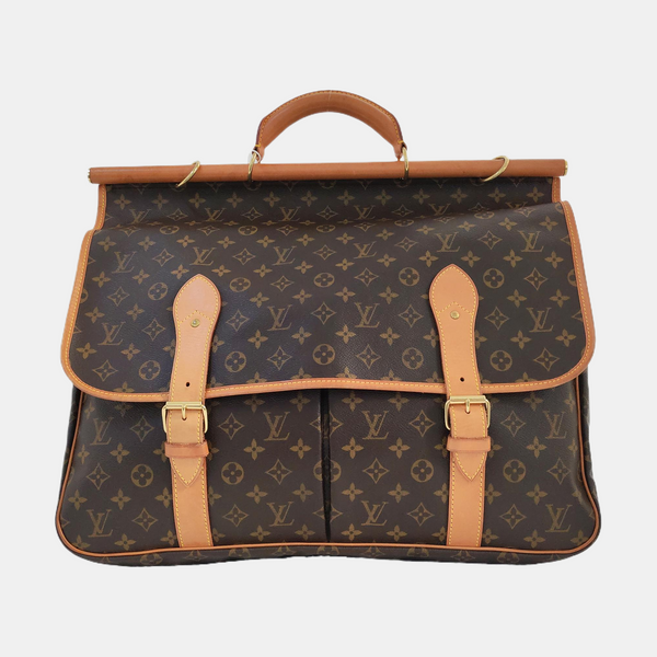 HUNTING Monogram Coated Canvas Brown