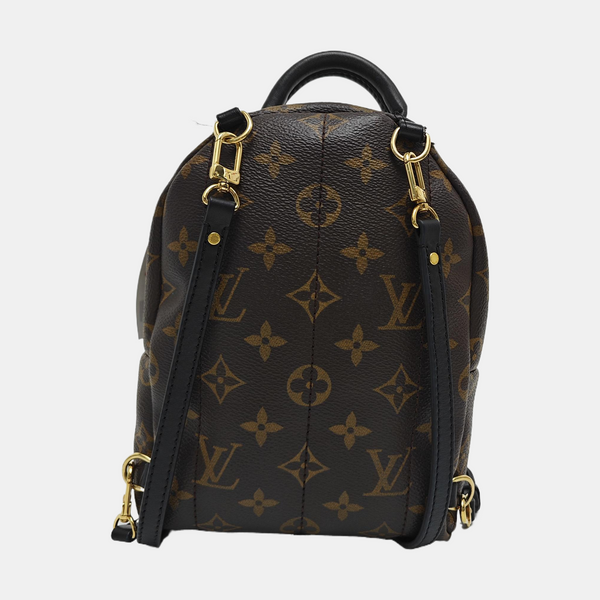 PALM SPRINGS Mini Monogram Coated Canvas Brown