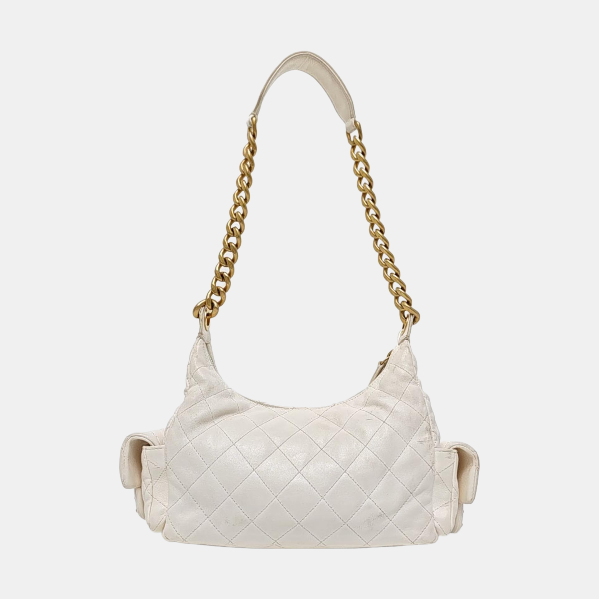 HOBO Quilted Lambskin White