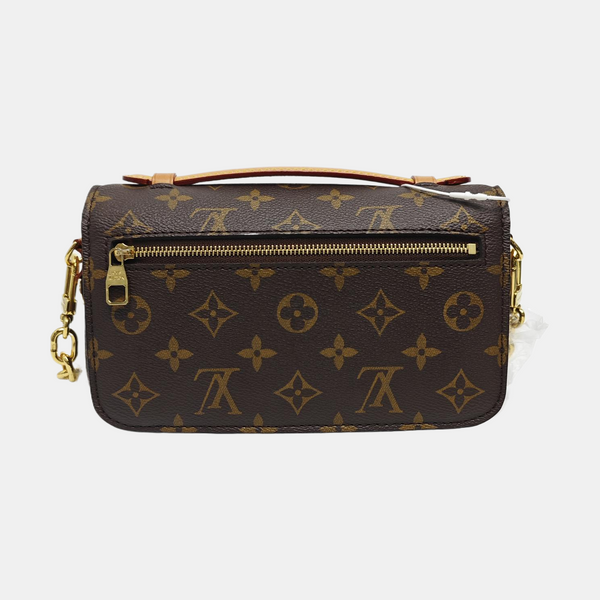 MÉTIS EAST WEST Monogram Coated Canvas Brown
