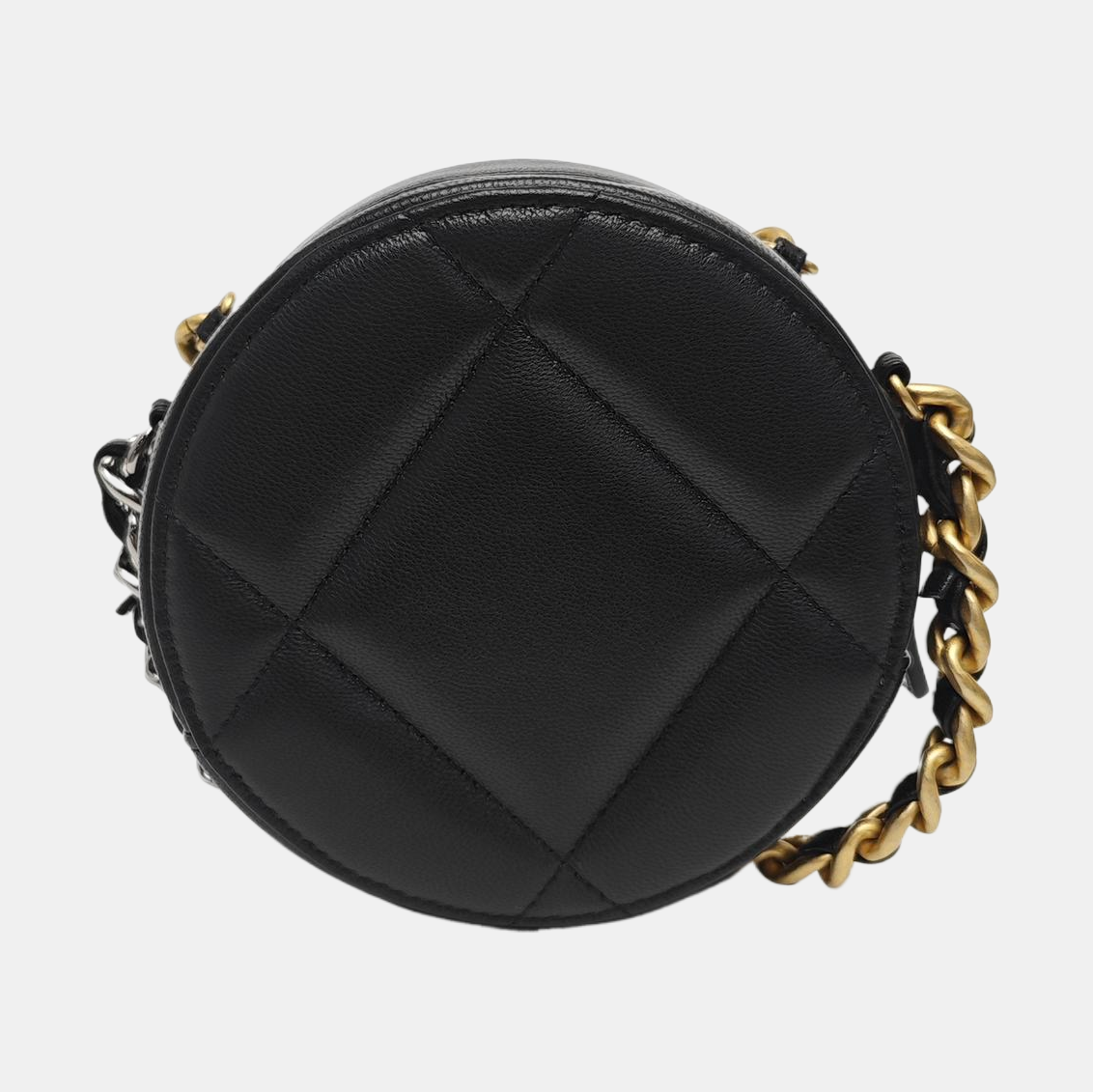 CHANEL 19 Small Quilted Lambskin Black