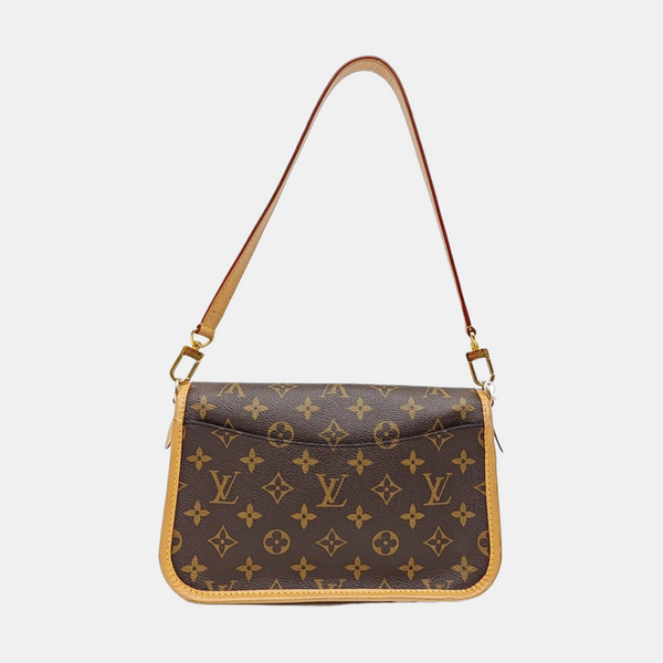DIANE Monogram Coated Canvas Brown