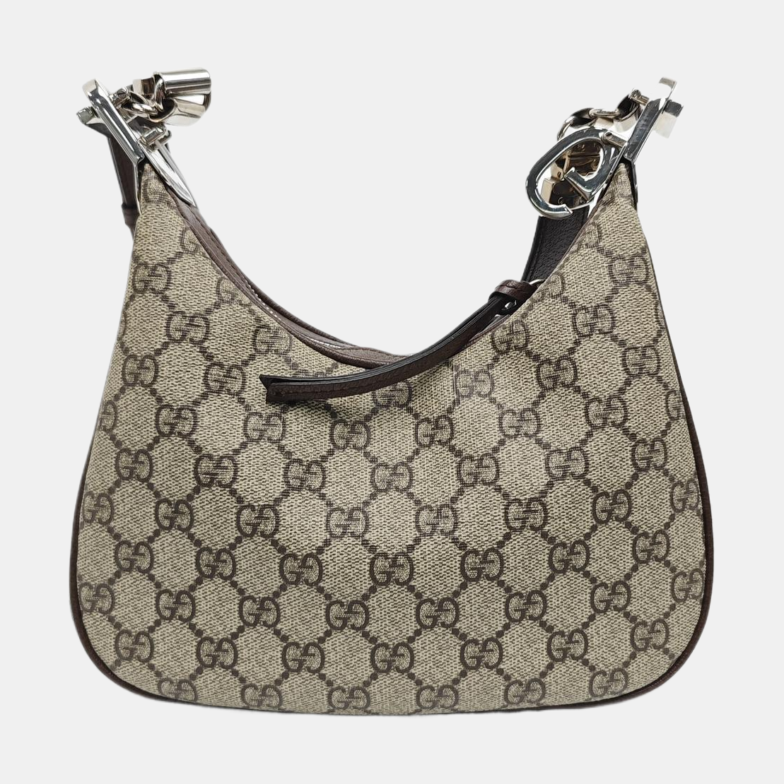 Monogram Coated Canvas Shoulder Bag Beige
