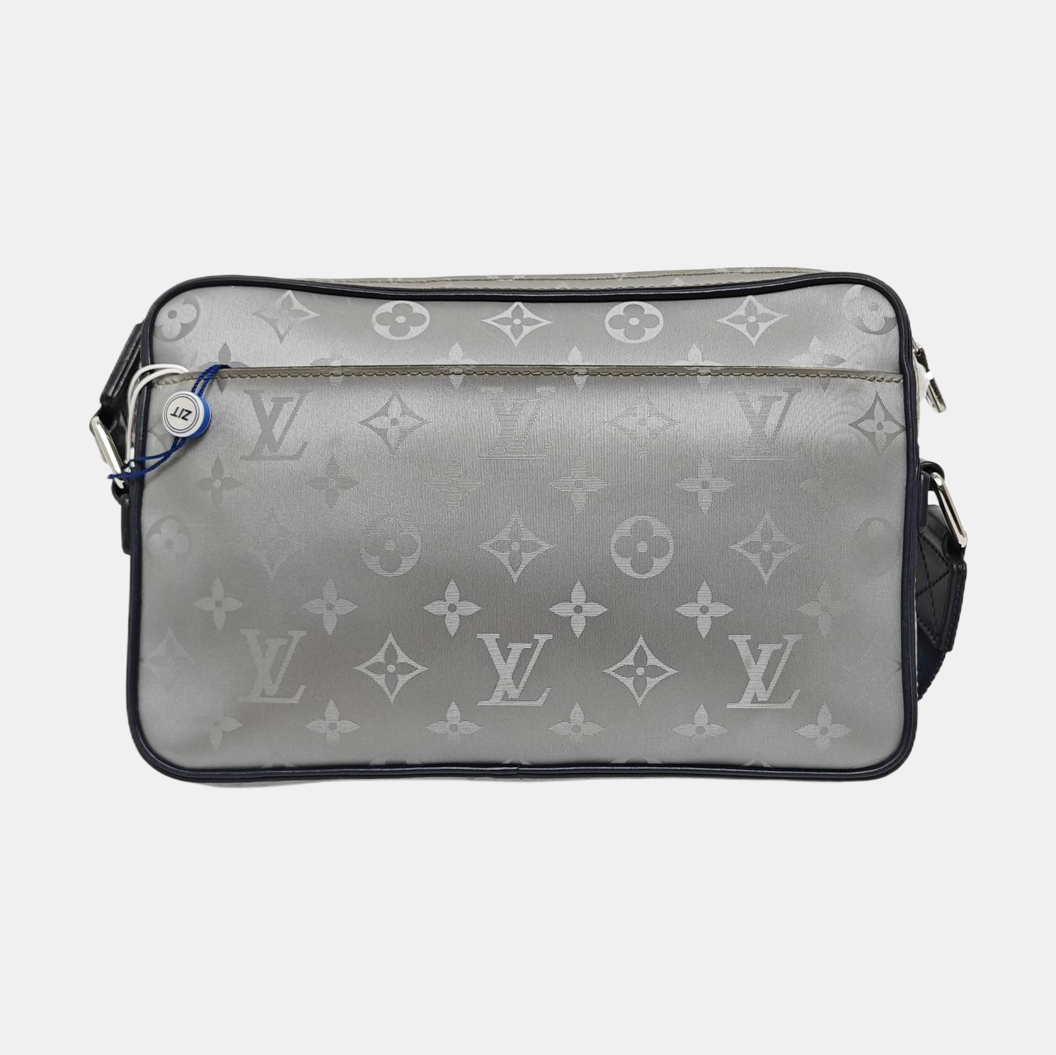 ALPHA Monogram Coated Canvas Silver