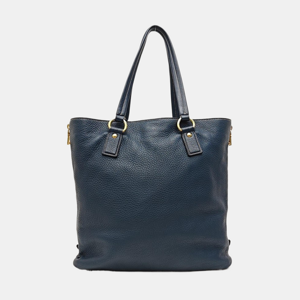 Calfskin Tote Bag Blue