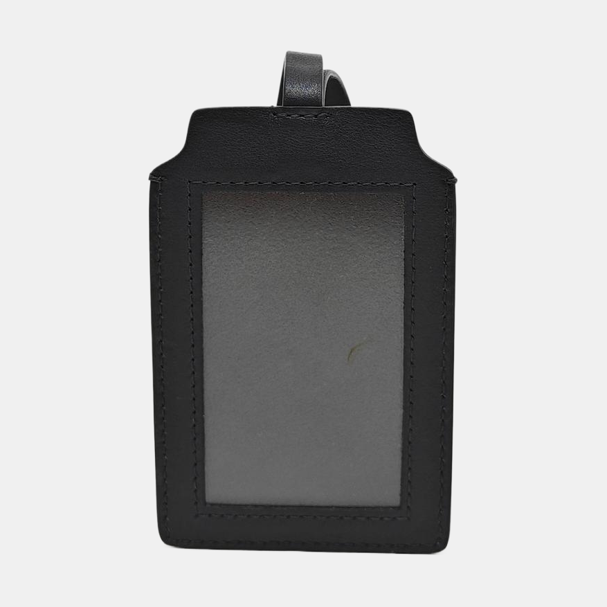 Oblique Canvas Card Holder Black
