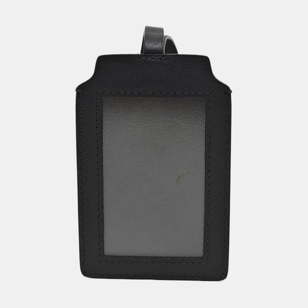 Oblique Canvas Card Holder Black