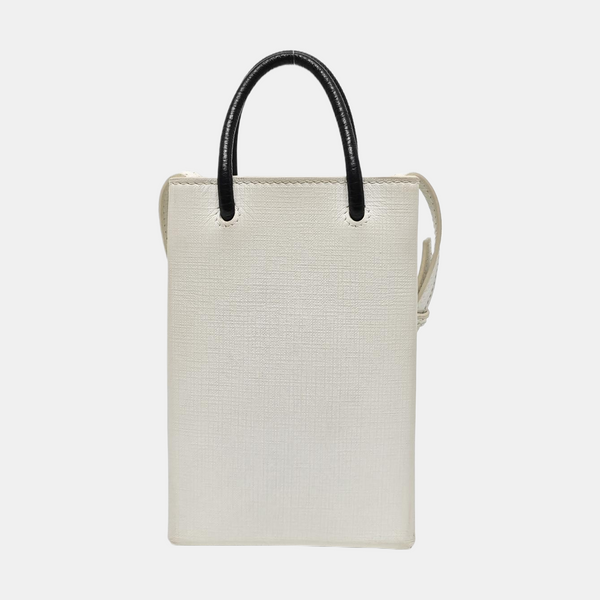Shopping Bag Calfskin White